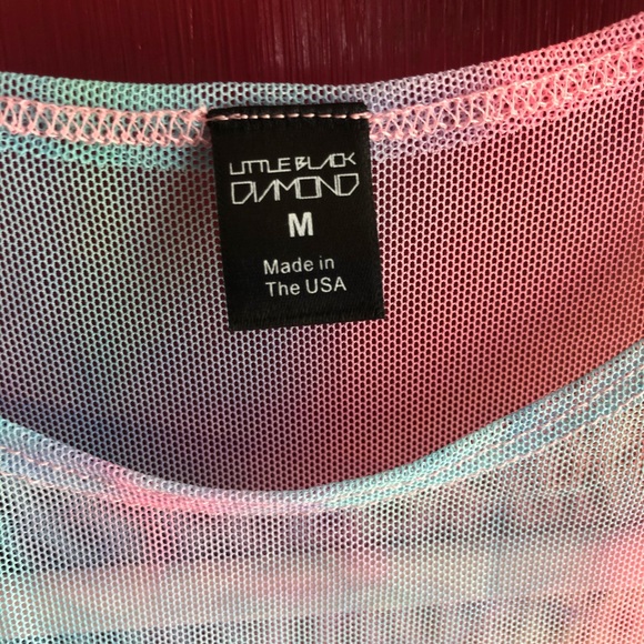 Rainbow mesh mini dress - Picture 2 of 3